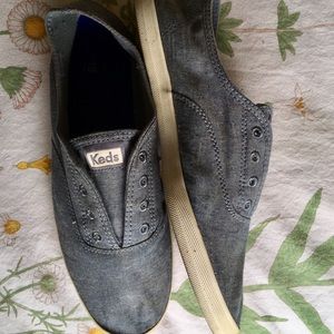 Keds Chambray Slip-ons